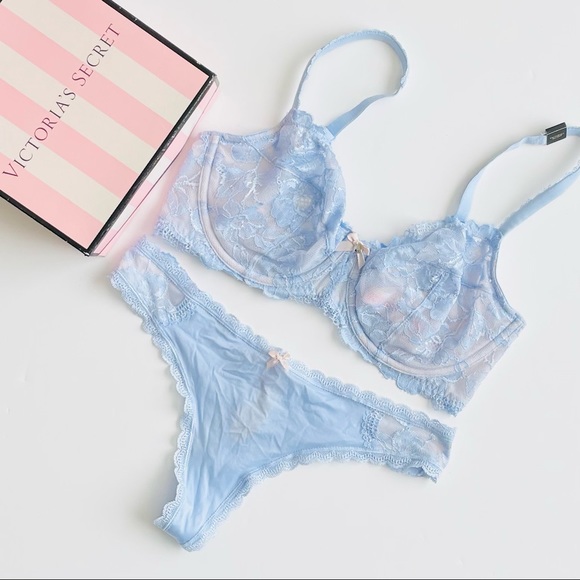 Victoria's Secret Other - 34DD MEDIUM Victoria’s Secret blue bra set